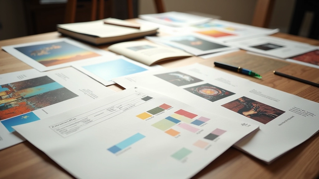 Moodboard avec palette de couleurs et références visuelles pour projet d'animation